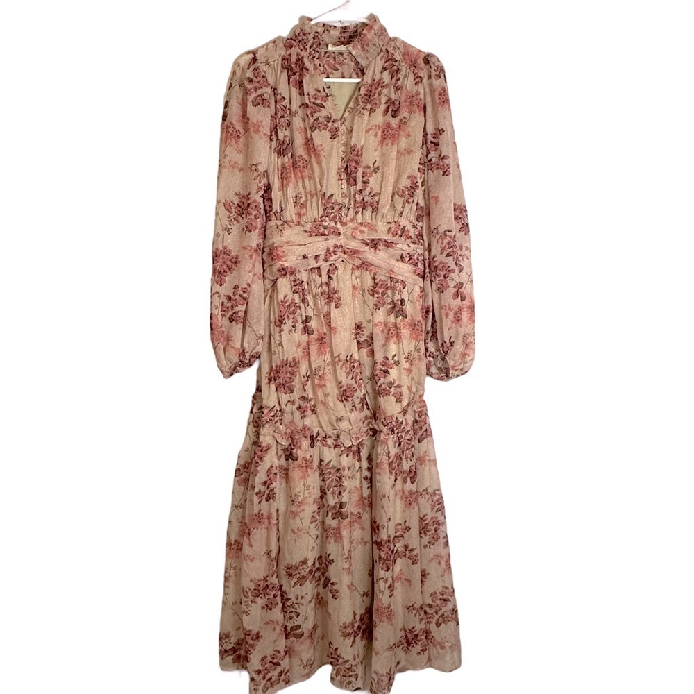 Anthropologie Let‎ Me Be Floral Maxi Dress Size XS NWOT